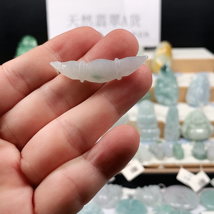 吊坠(不含链)未镶嵌翡翠27藕节手牌