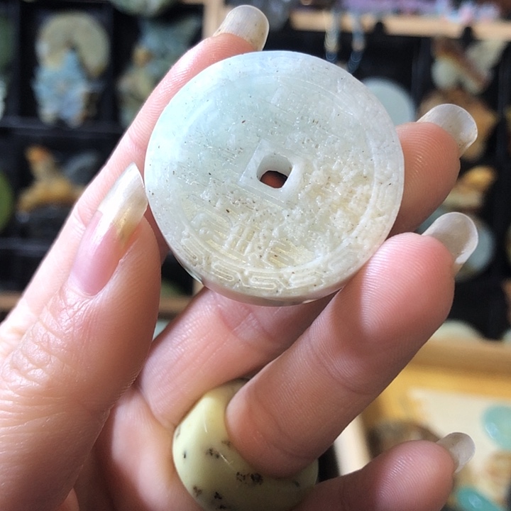 岫玉未镶嵌岫玉挂件