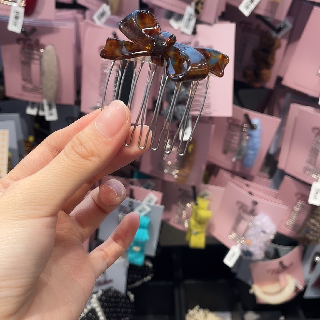 布艺非金属22 倒叉梳