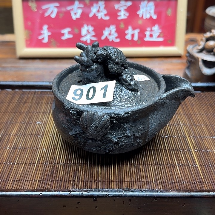 纯手工制作粗陶茶具