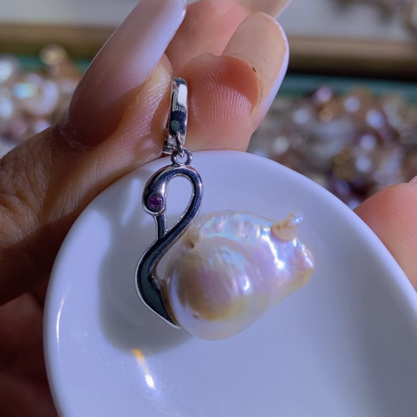 【闪购商品】淡水珍珠天然珍珠（微瑕）合金