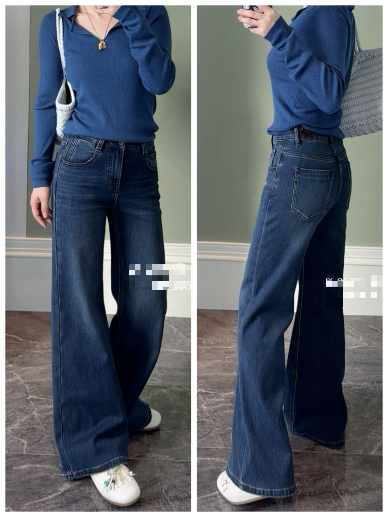 XX  加绒 87618 实至名归超模大长腿喇叭裤~ 冬天必入系列！