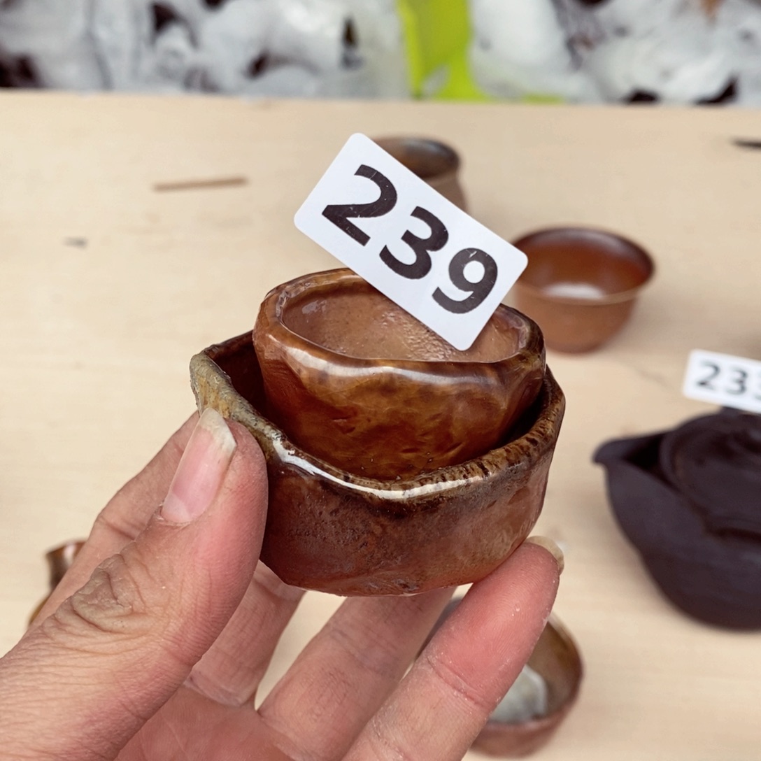 柴烧茶具陶瓷杯子