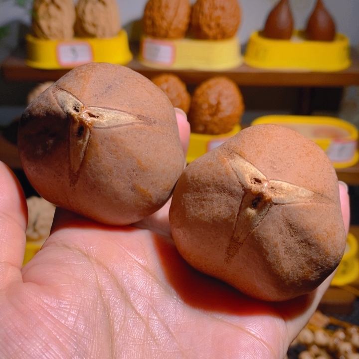 野生蟠桃三花大橄榄核5360