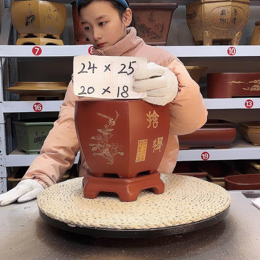 紫砂花盆紫砂花盆