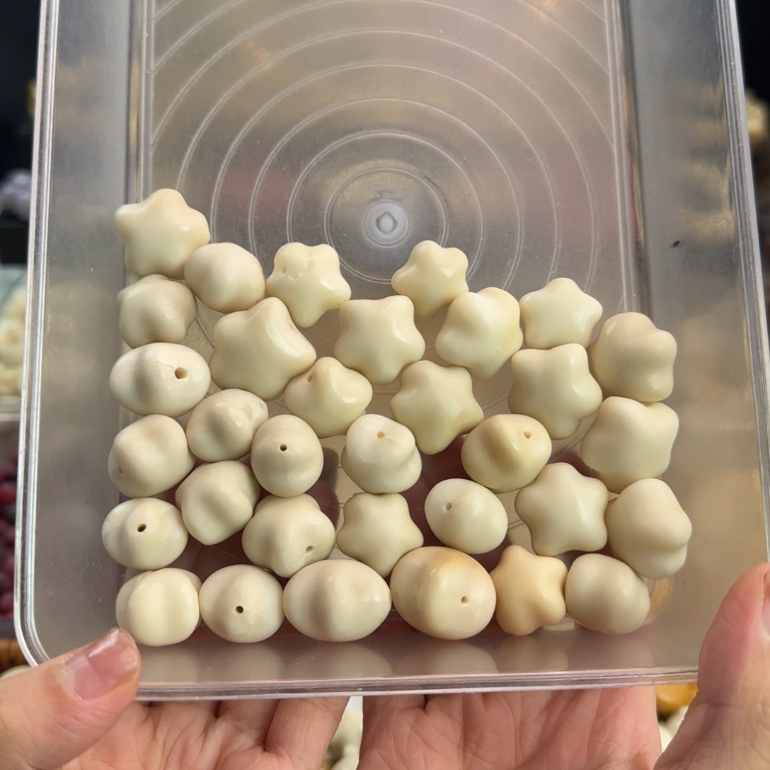 手串菩提根/象牙果微瑕牙果胖星星33颗