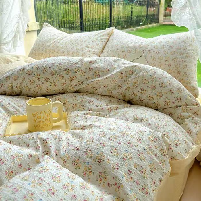 【清完放假】100%【云纱棉】孤品A类有氧提花四件套 超细针织 超柔