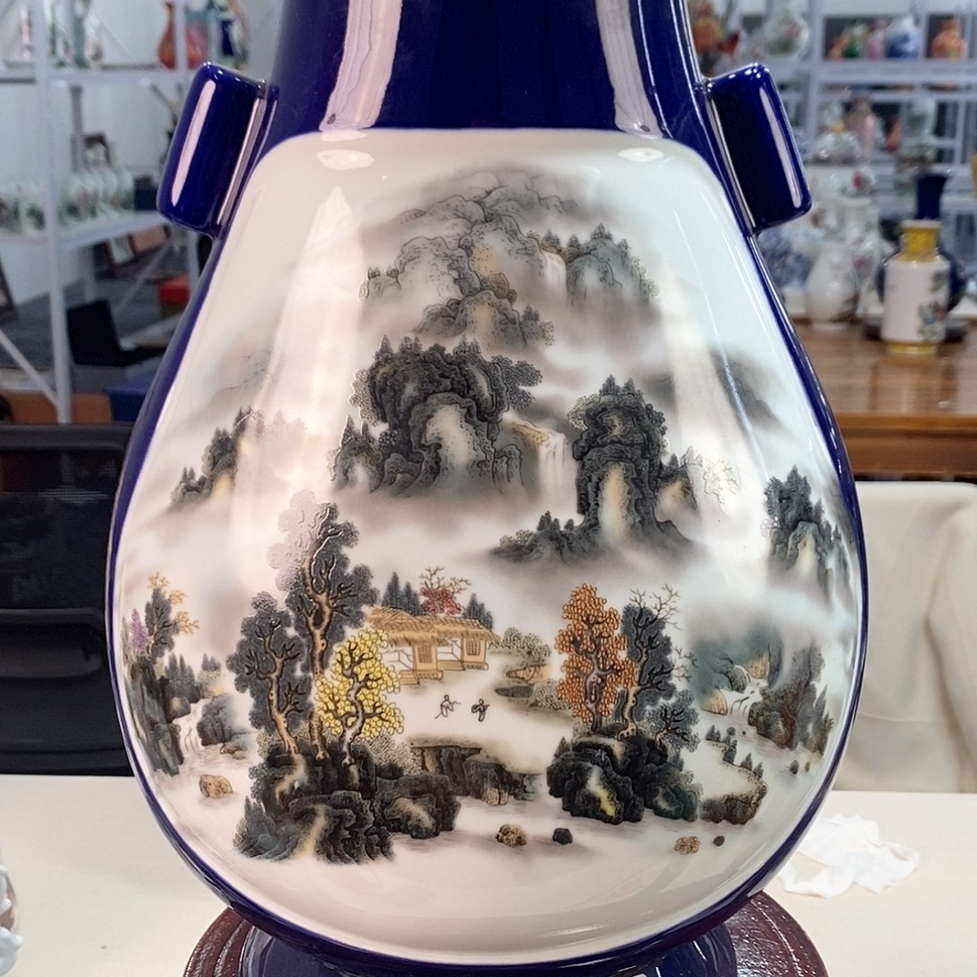 摆件景德镇陶瓷花瓶摆件