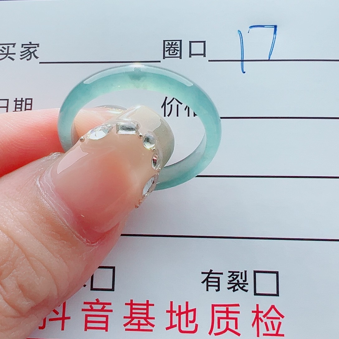 未镶嵌戒指翡翠l**e戒圈