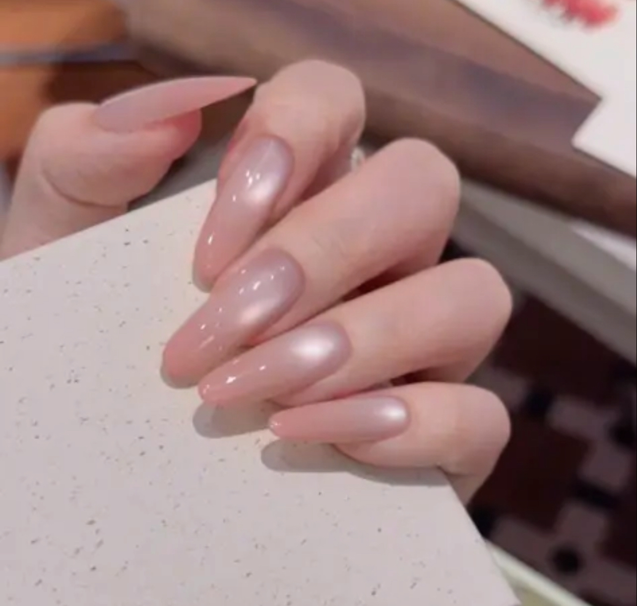 【人间水蜜桃】纯手工制作可拆卸穿戴甲10片