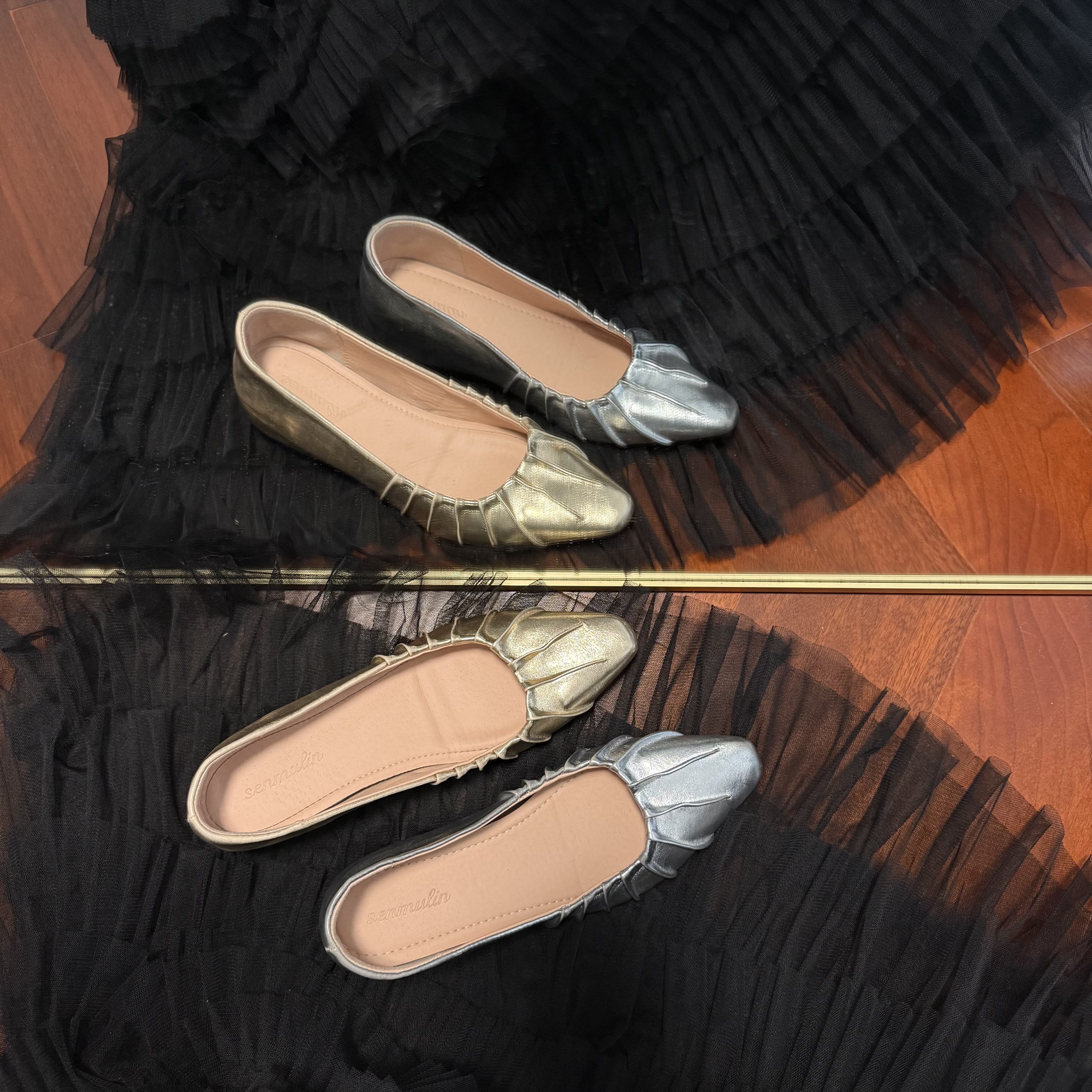 【内增高5cm】小个子法式真皮奶奶鞋女时尚百搭软皮玛丽珍浅口单鞋