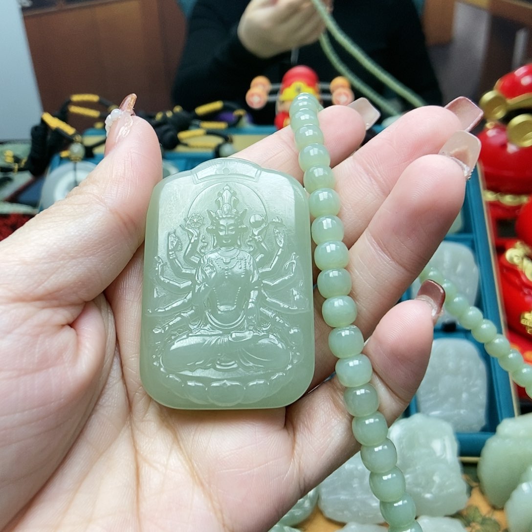 和田玉颈饰未镶嵌杭**0