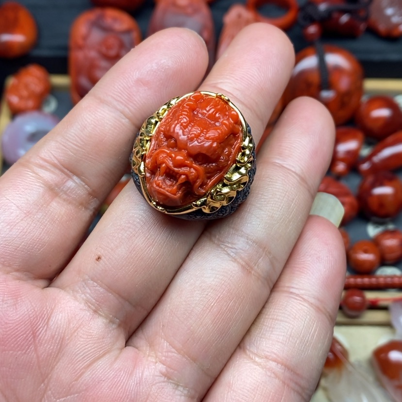 【闪购商品】南红玛瑙配饰银S925镶嵌D****东