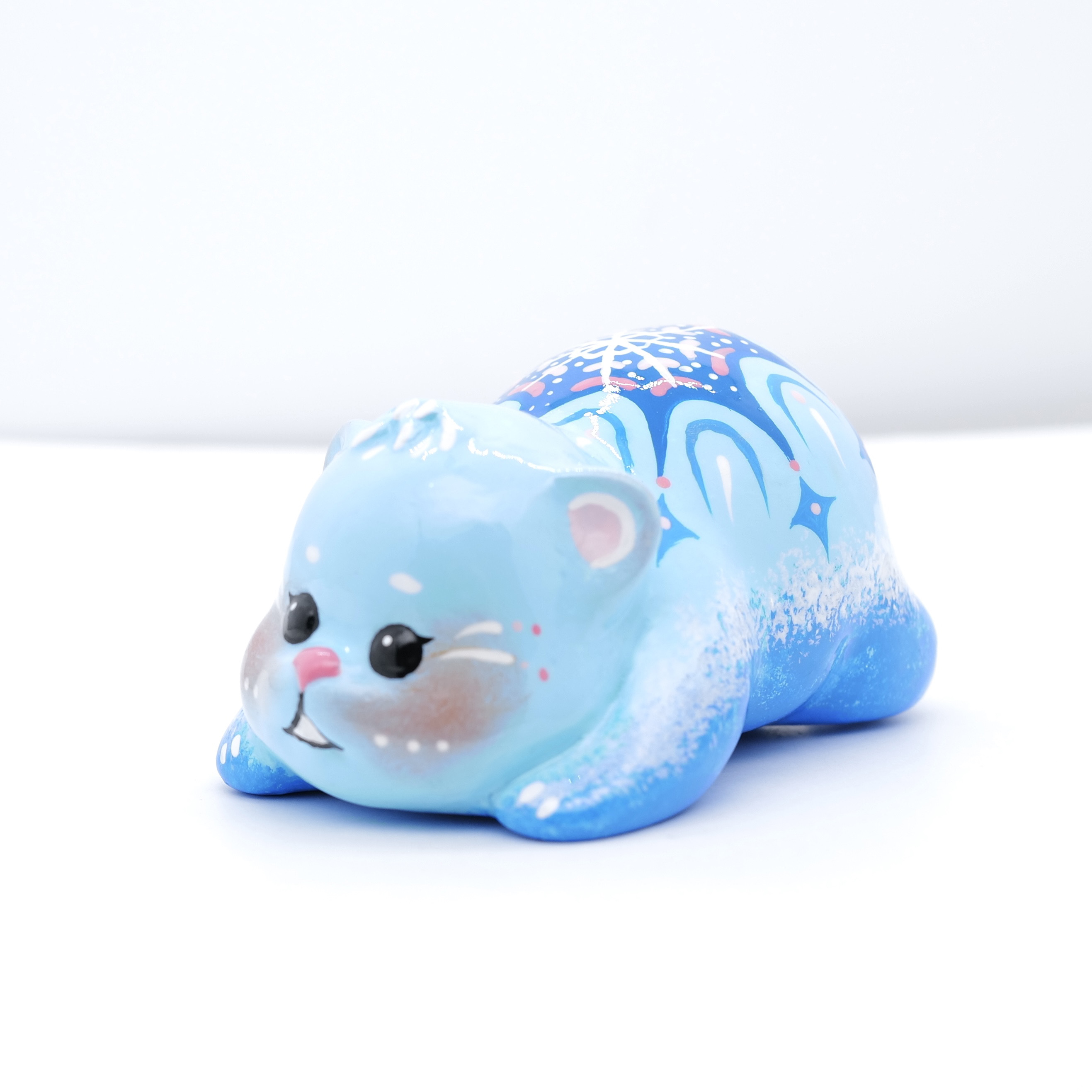 PA王甜心摆件《熊猫》艺术石膏作品，手工绘制，仅一件