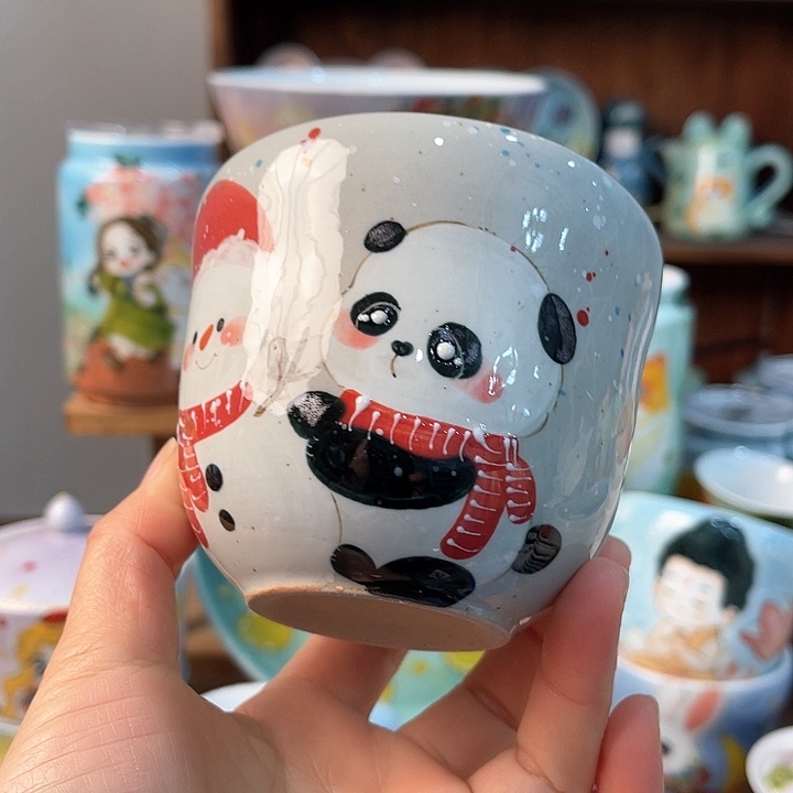 陶景德镇釉下手绘陶瓷 