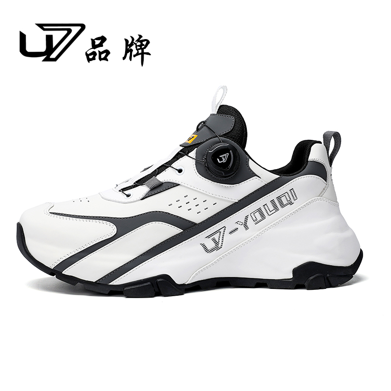 U7品牌男鞋 头层牛皮 2025新款高端男鞋时尚百搭潮流厚底休闲鞋