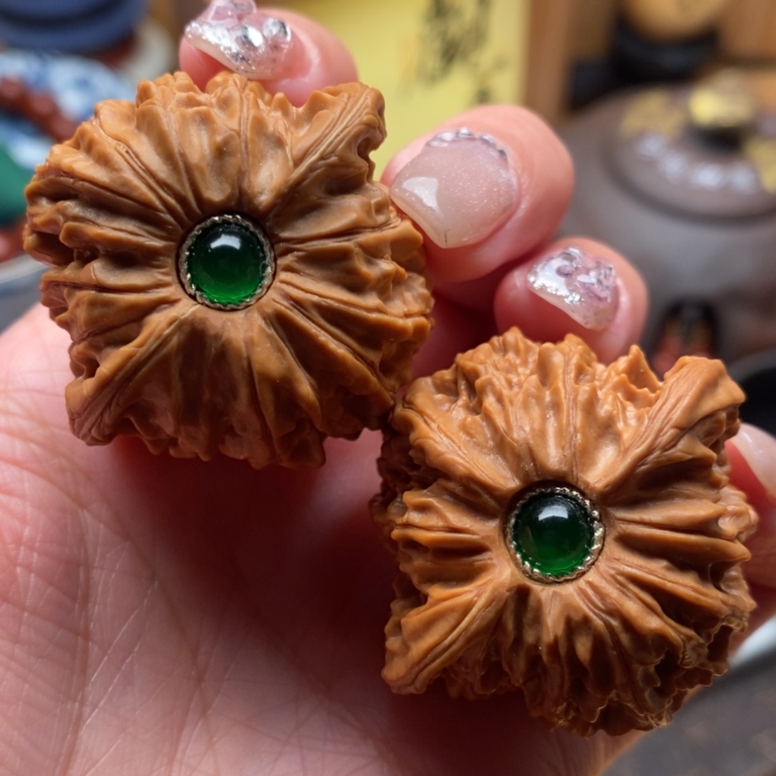 文玩核桃把件40尺寸全品磨盘