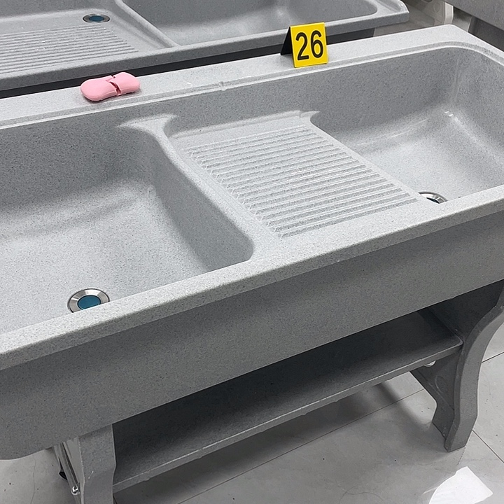 易***顾石英石双池灰色115.58.80cm