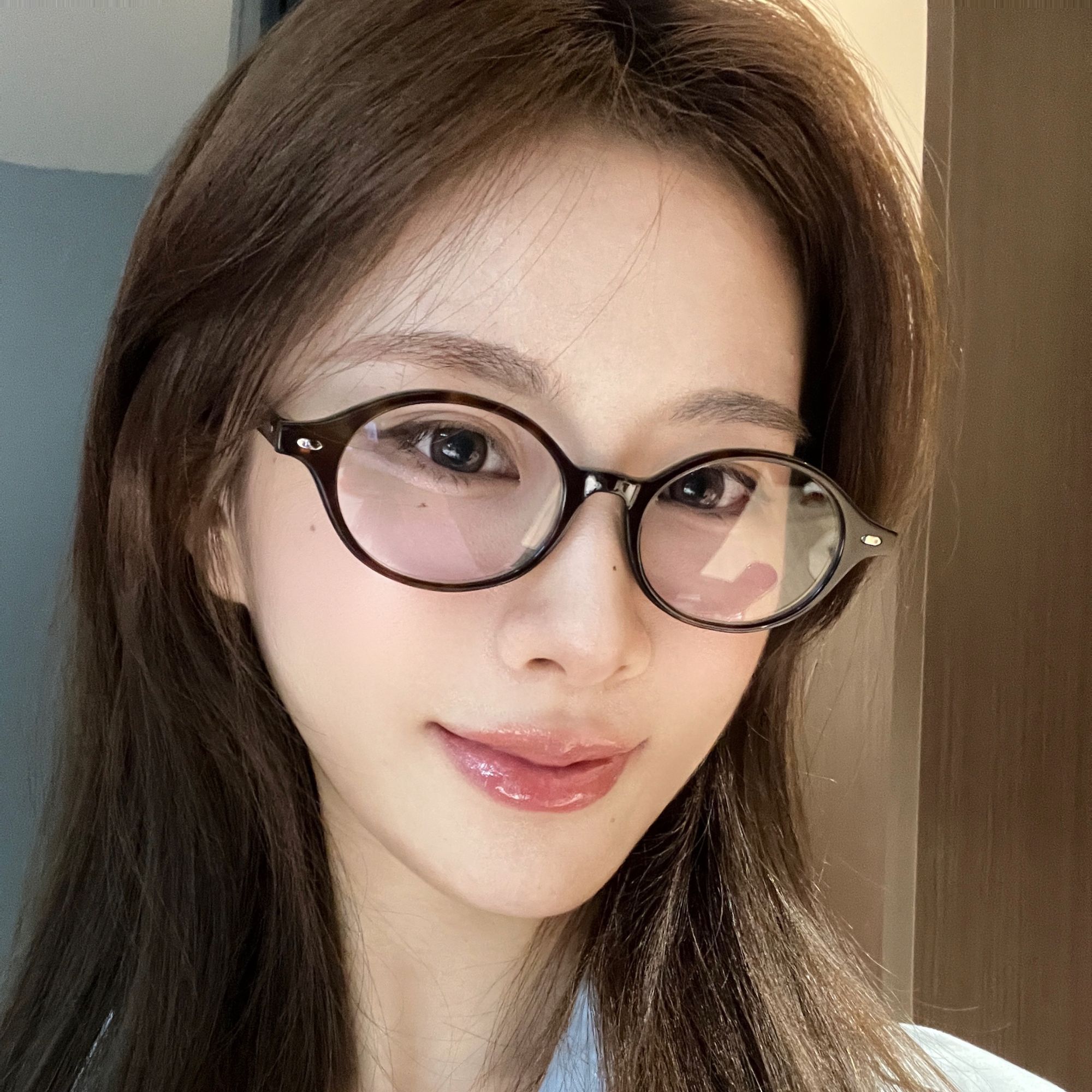 韩版书呆子眼镜板材复古椭圆小框眼镜可配近视度数素颜ins感眼镜