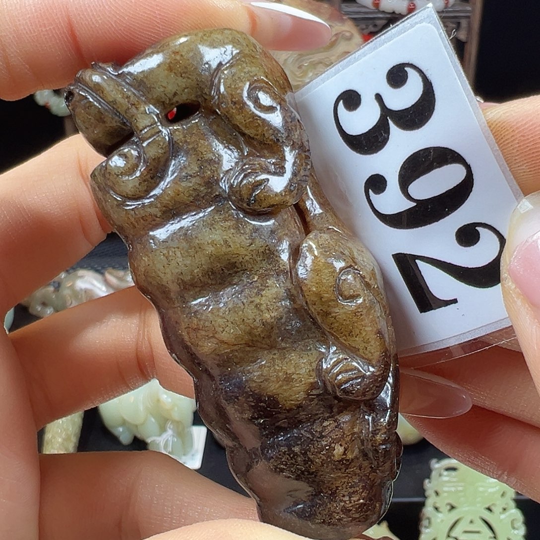 和田玉未镶嵌挂件