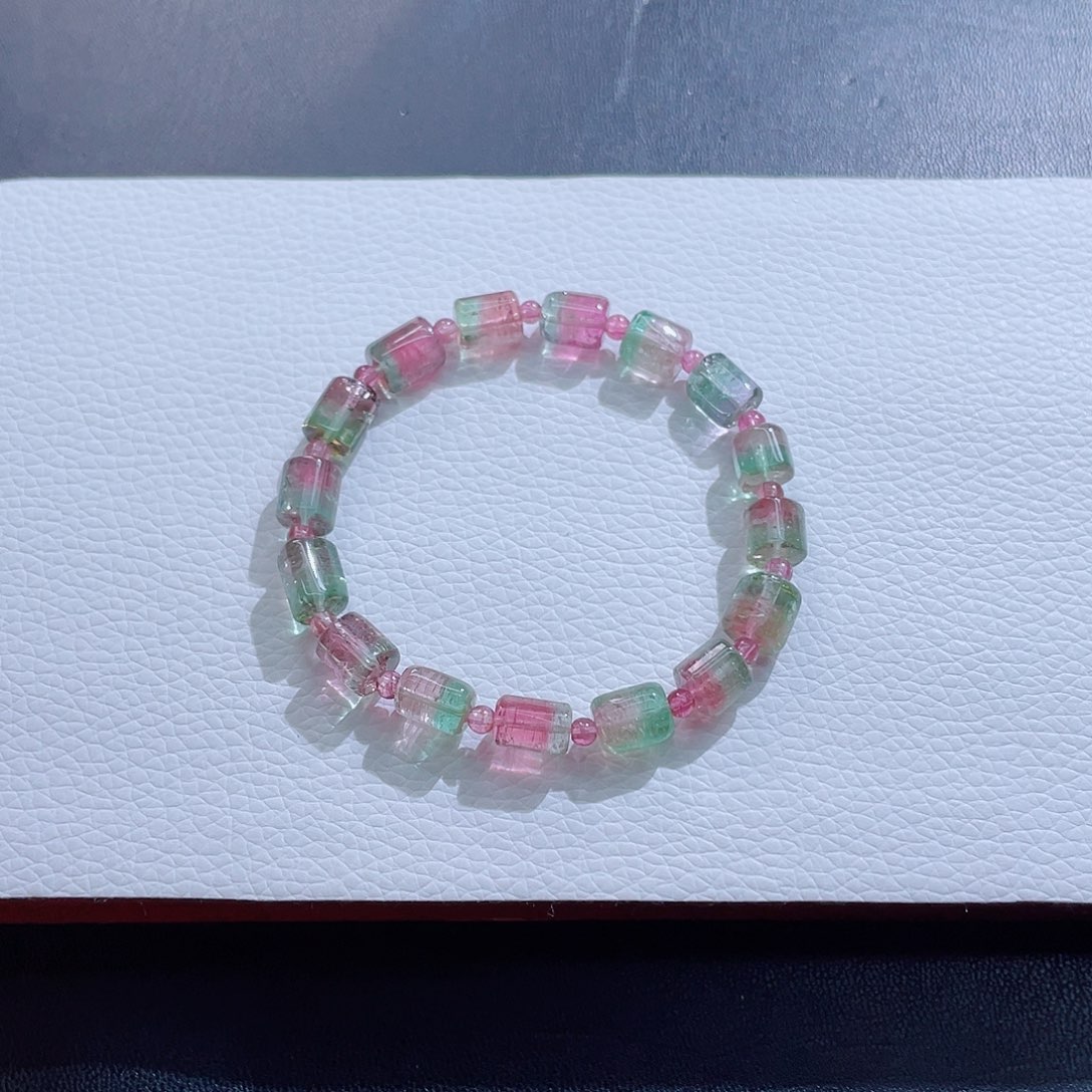 你***嘞碧玺未镶嵌手链碧玺手链