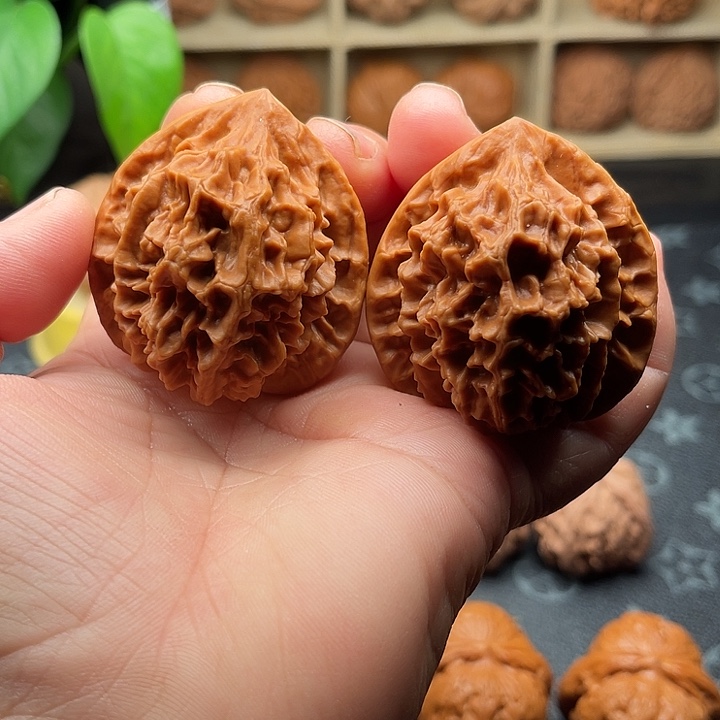 把件文玩核桃全品龙鳞边46