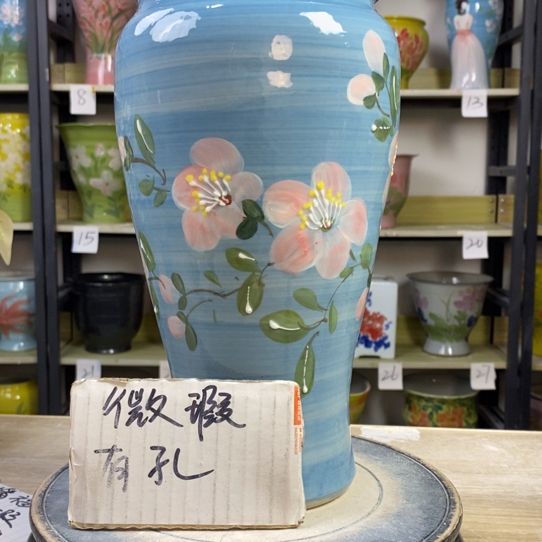 景德镇手工手绘陶瓷花盆