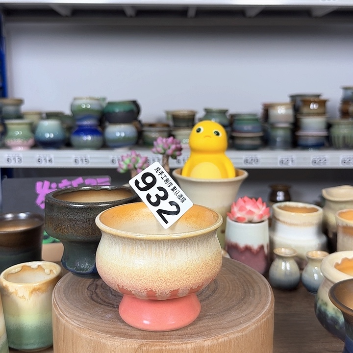 假***想景德镇手工陶瓷盆 口8