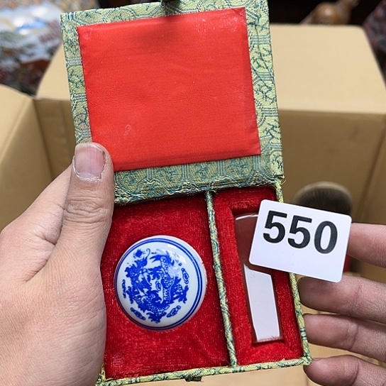 瓷片摆件工艺品瓷器摆件777 