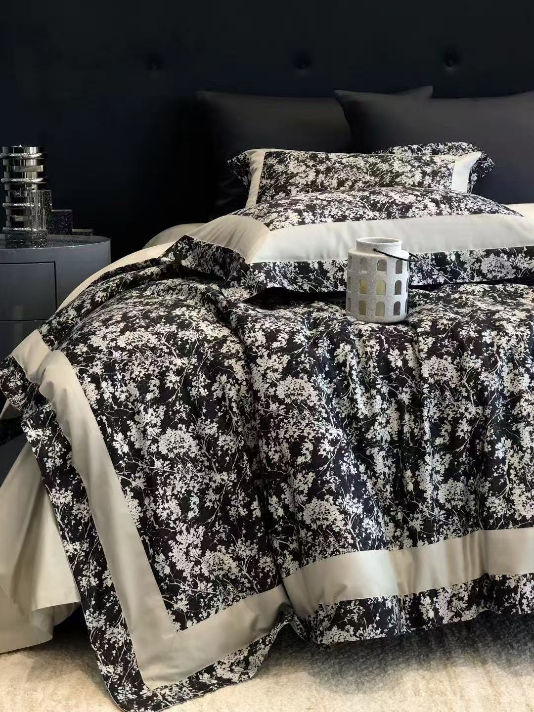 MC 玛洛驰  高级治愈系柔美花卉黄金棉系列四件套 印象派  