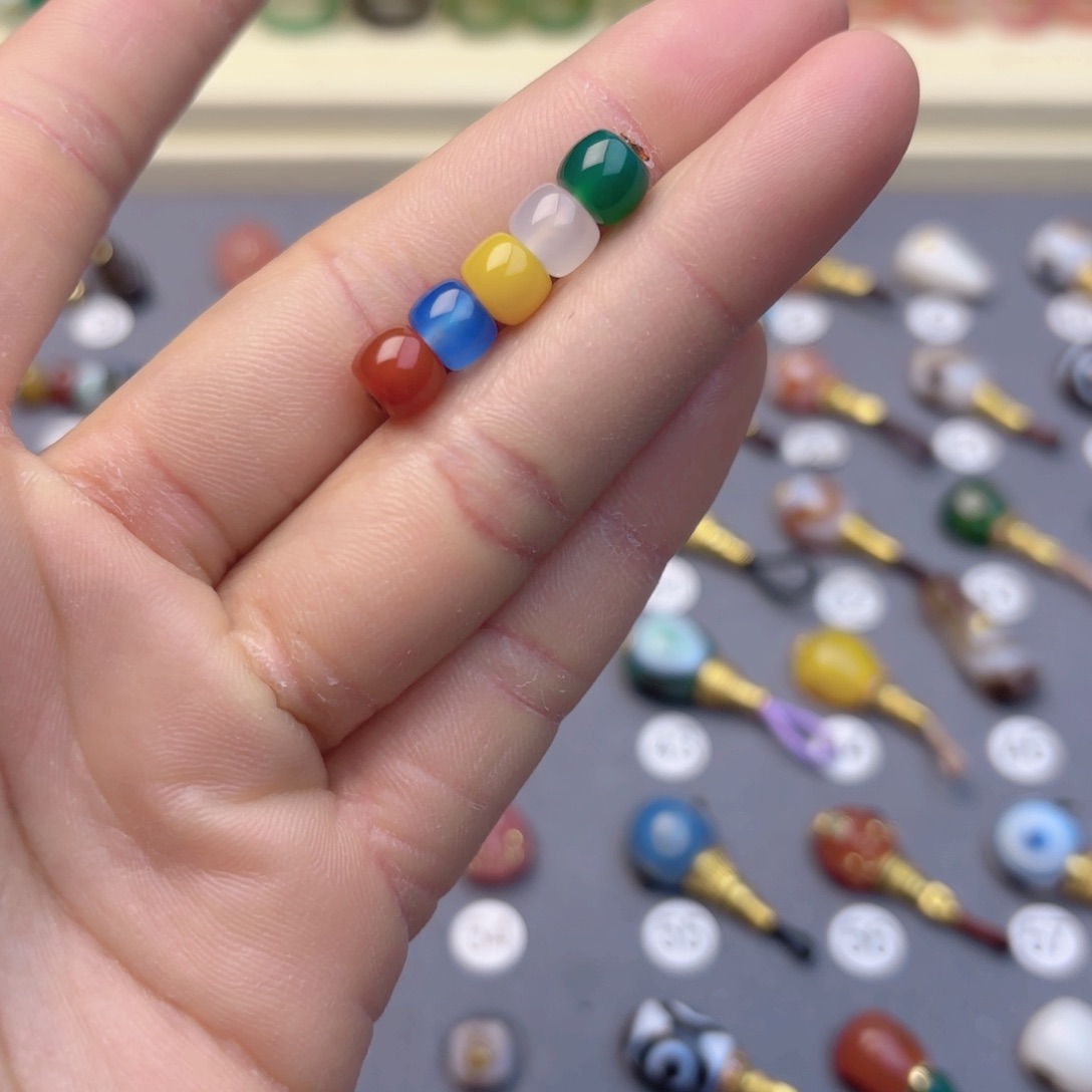 玛瑙/玉髓隔珠未镶嵌