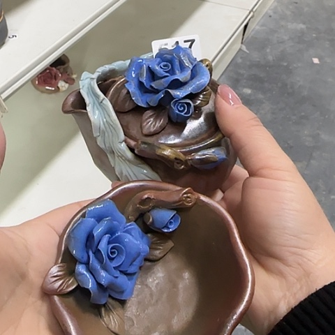 瓷片柴烧柴烧柴烧517一套