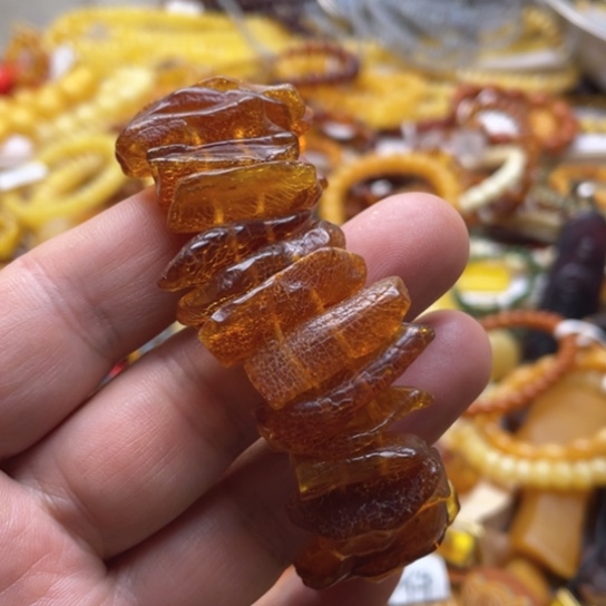 未镶嵌蜜蜡手串手串