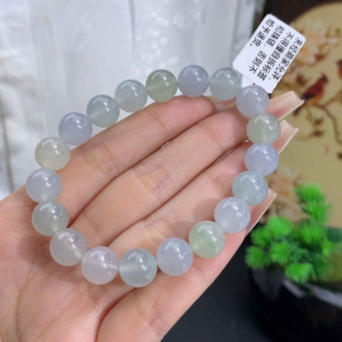 未镶嵌手链翡翠卡10冰胶马卡龙