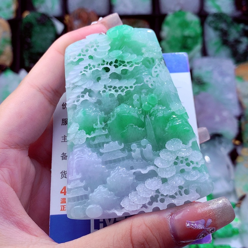 【闪购商品】翡翠颈饰未镶嵌小****）挂件