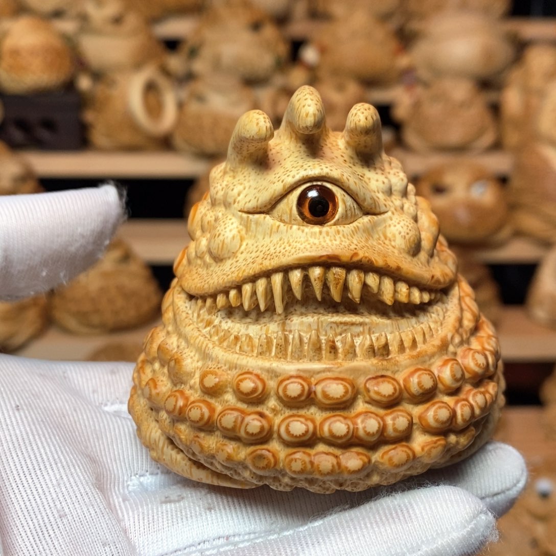 竹臭*憨1280竹根雕作品欣赏