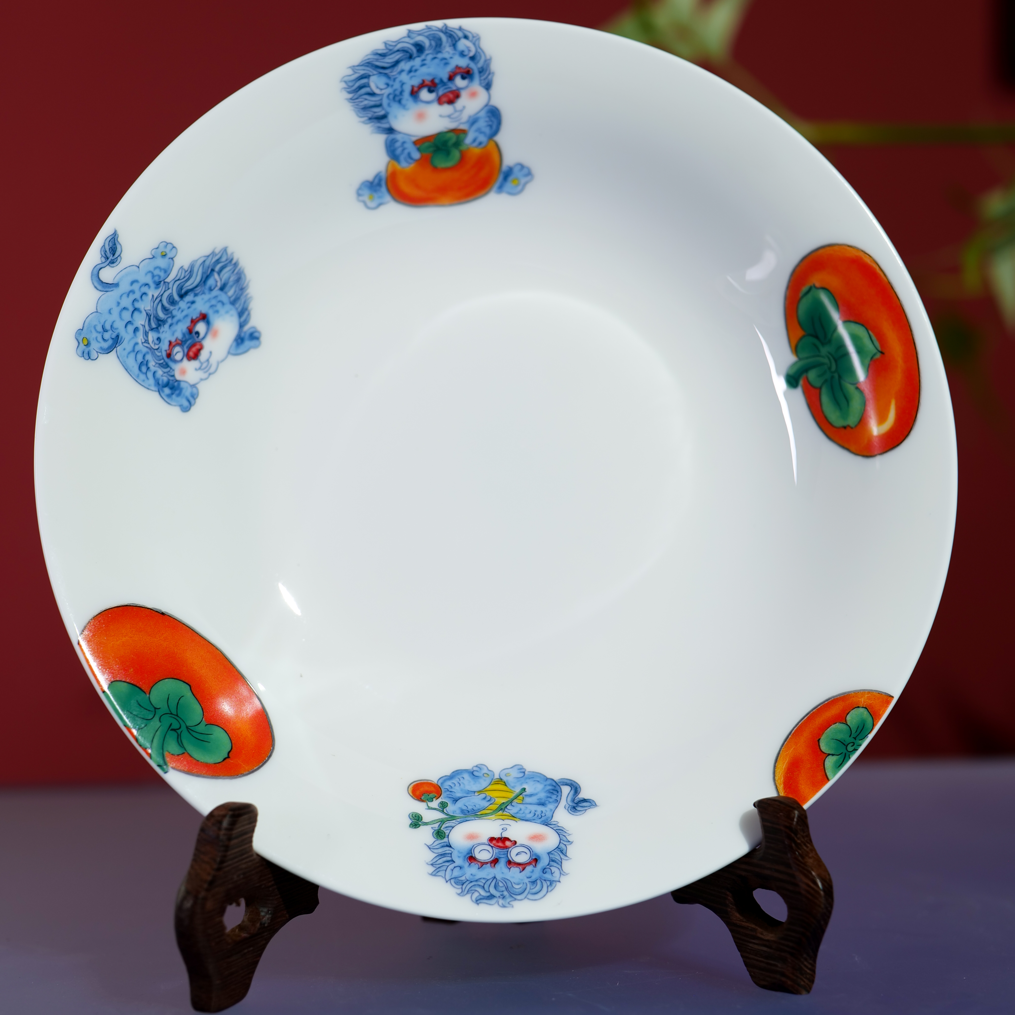 拙明院拙明院国风国潮柿季发财撇口深盘（直径20cm）