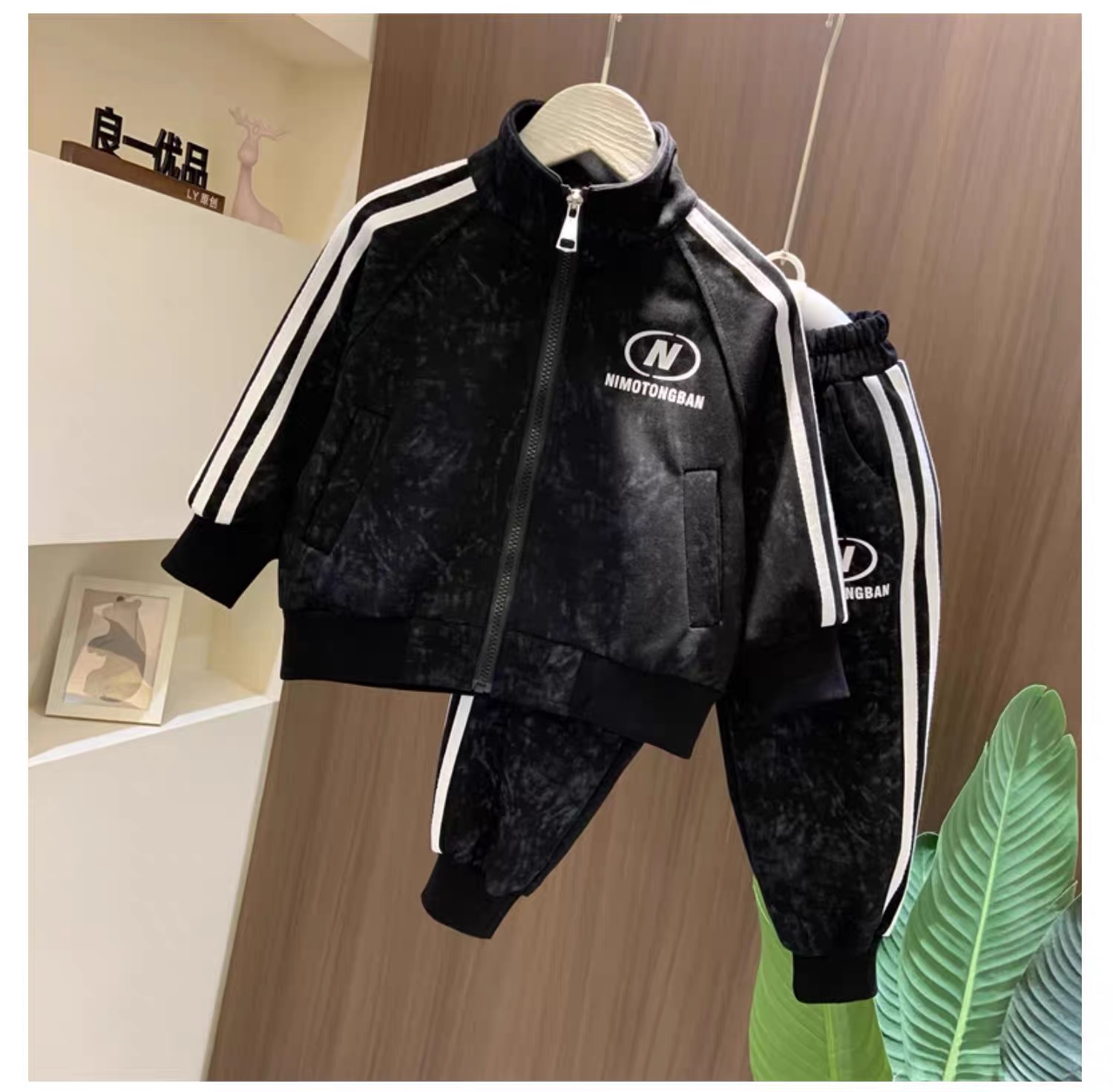 男童秋装套装酷帅服套装男孩春秋季两件套儿童装宝宝洋气休闲衣服