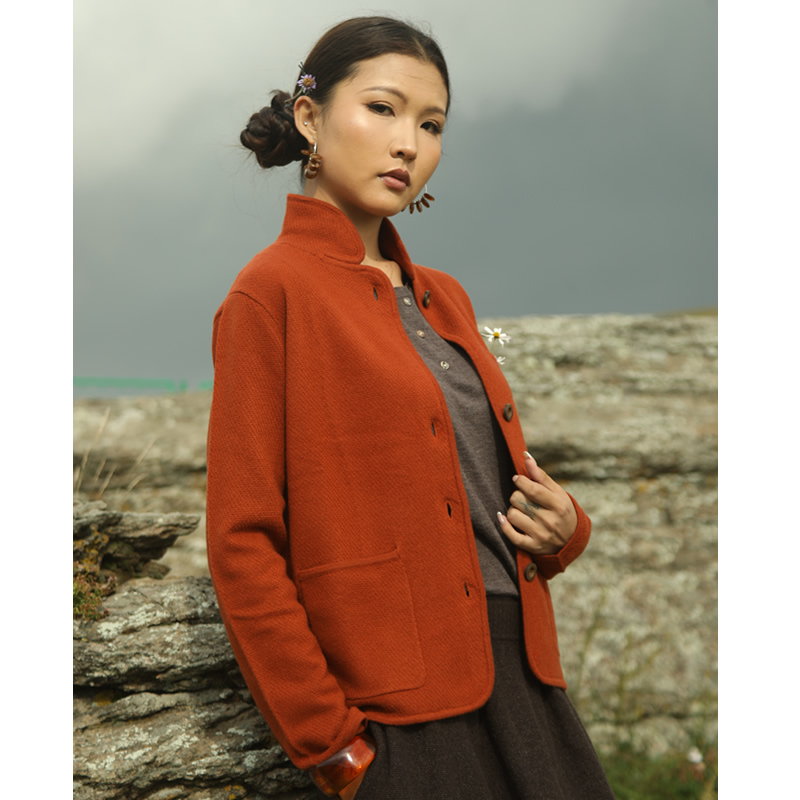 【桂花针西服】云栖橪 纯羊绒桂花针西服