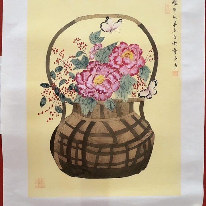 国画黄春香国画富贵典雅尺寸68*46