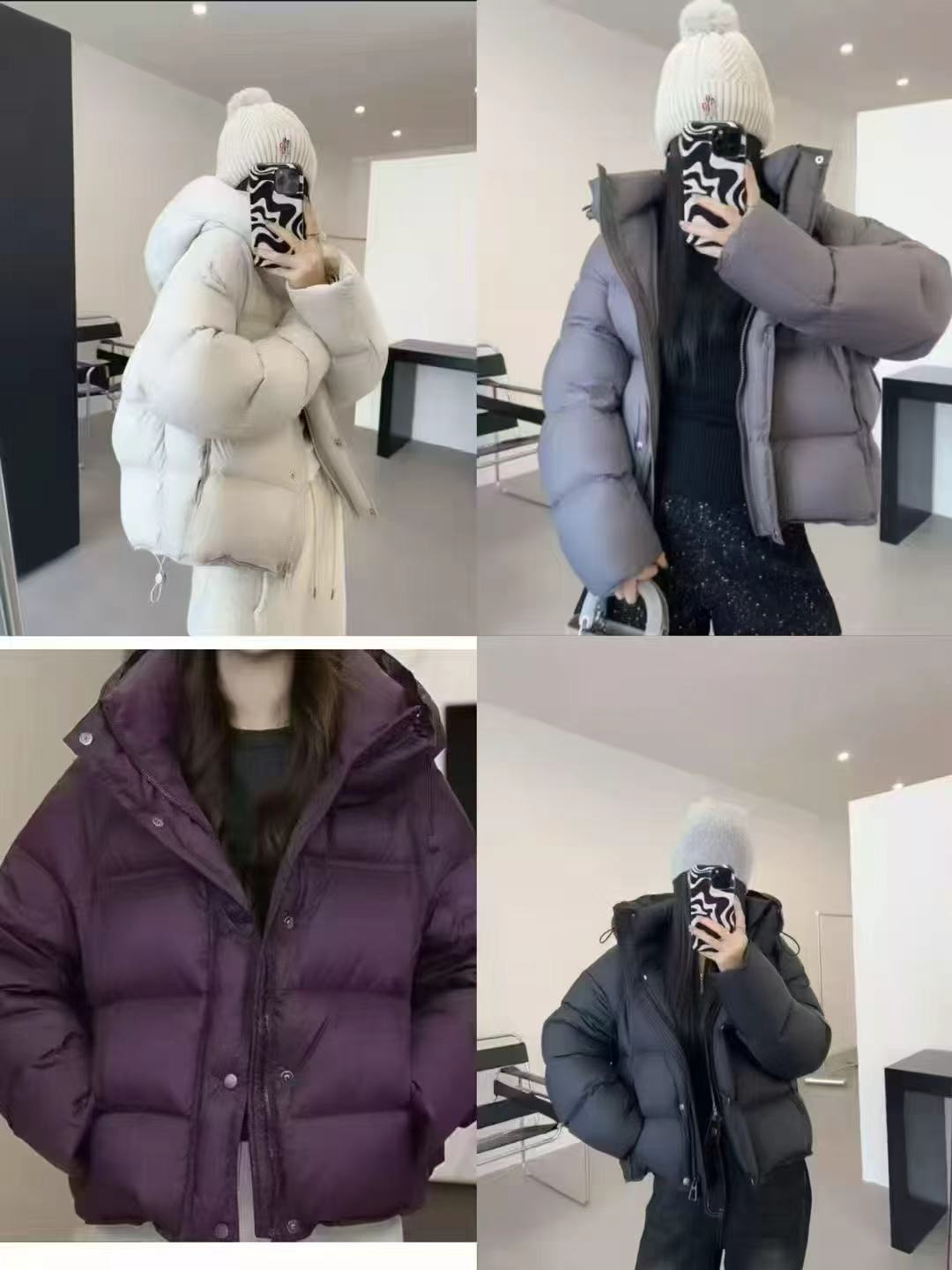 bl3羽绒云朵泡关轻奢短款面包服加厚连帽保暖-衣长63