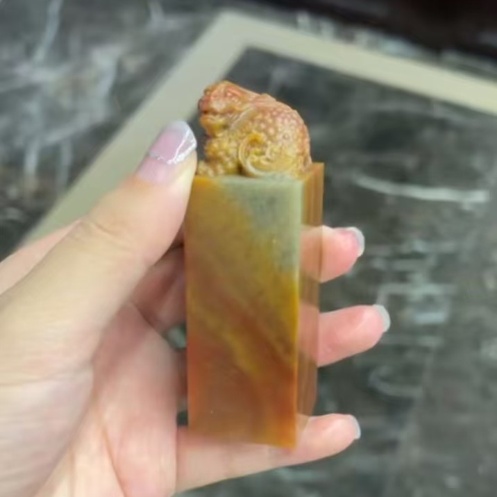 手工姓名定制书法篆刻貔貅寿山石印章中国风礼品印章 带刻字