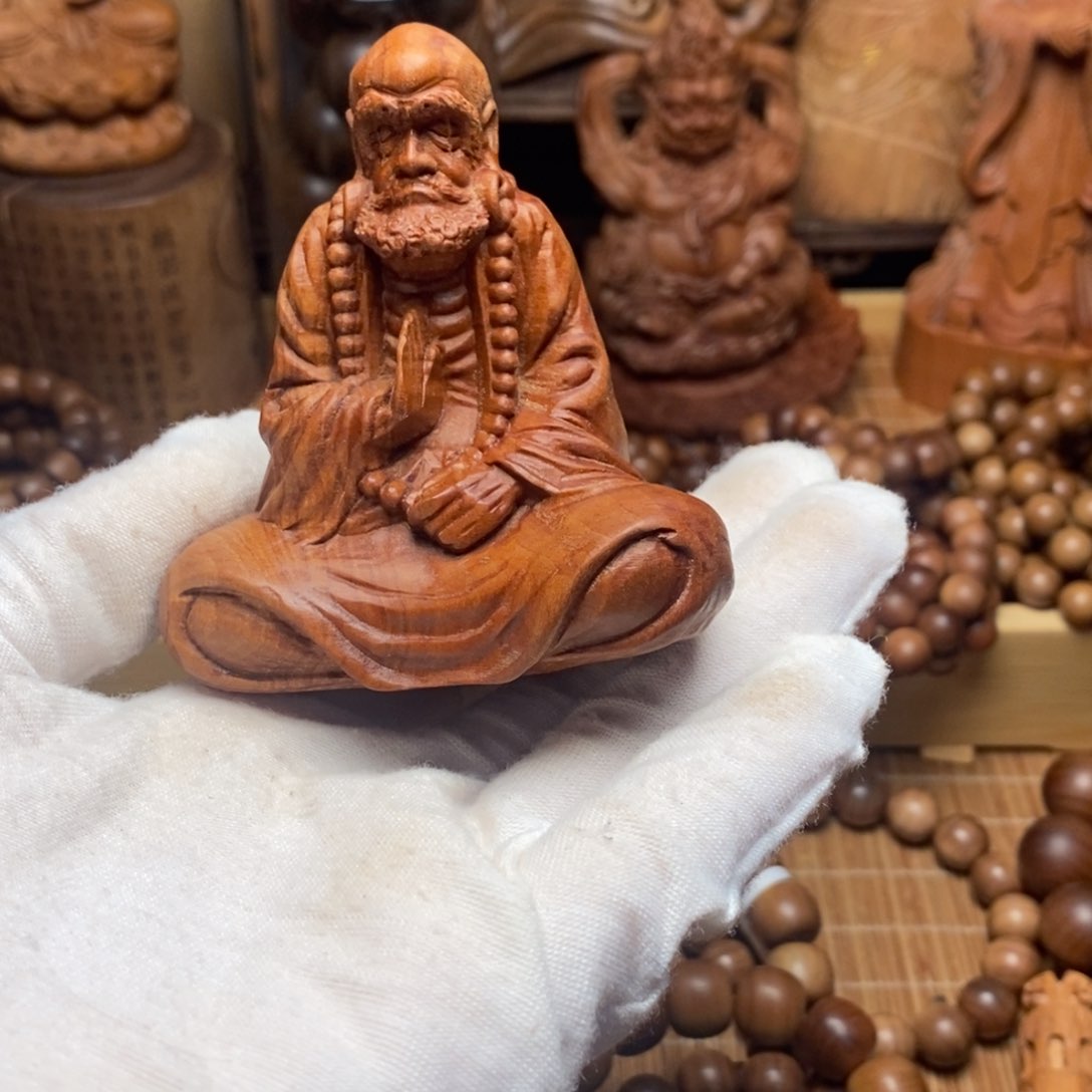 檀香木把件手串摆件