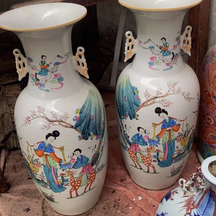 瓷片瓷器工艺品摆件工艺品