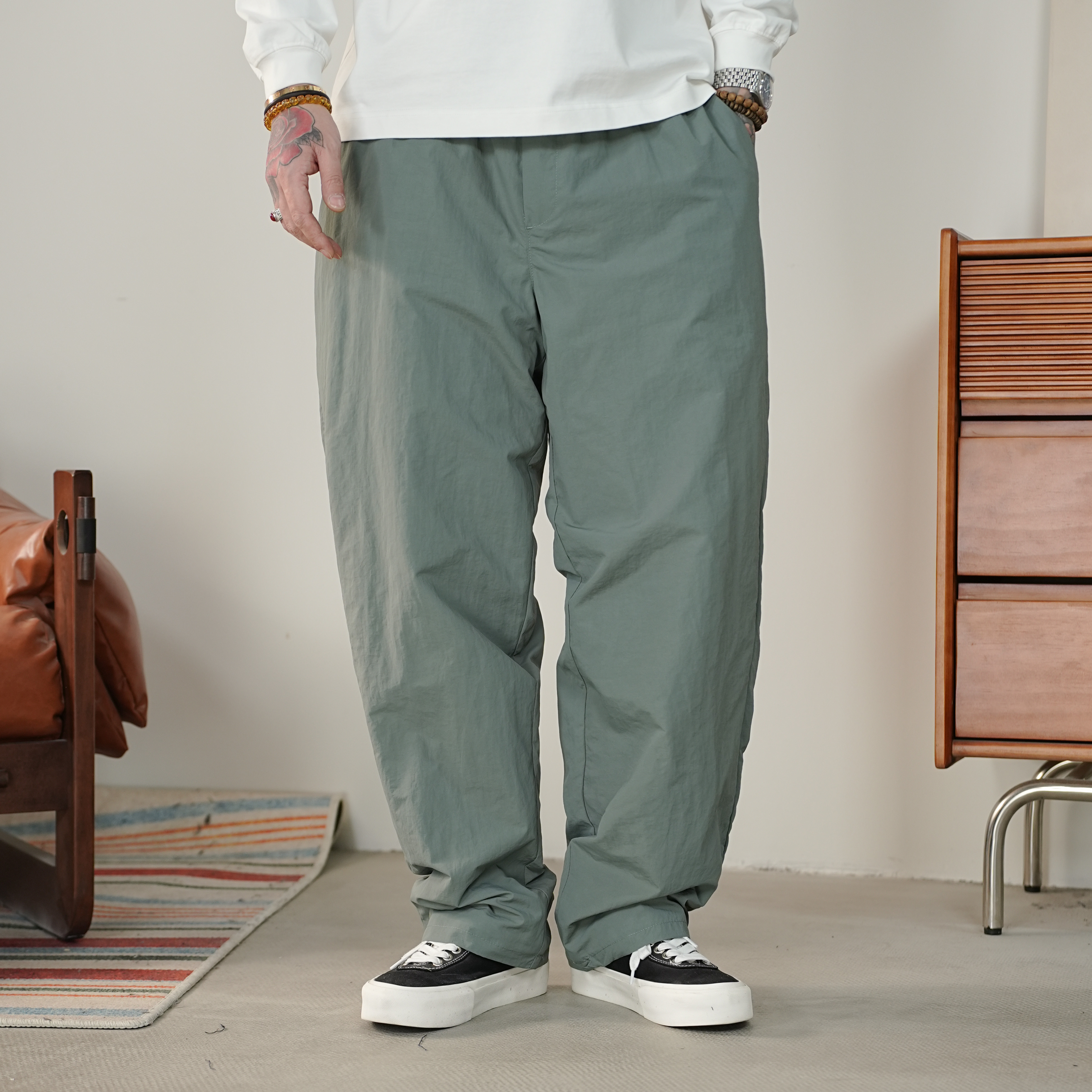 25FW冬季户外加绒伞兵裤多口袋百搭运动休闲长裤宽松工装休闲裤