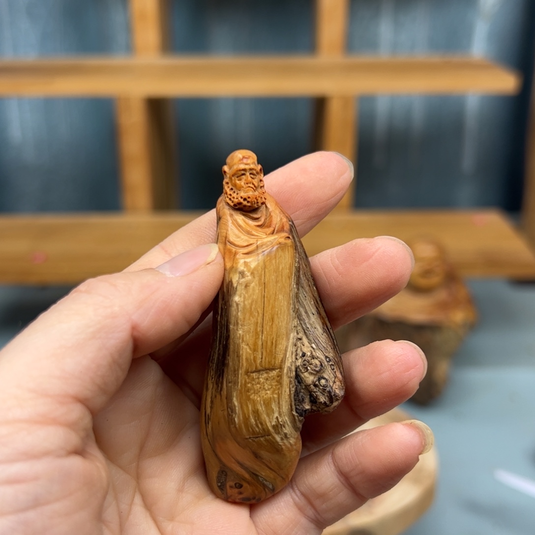 柏木崖柏木摆件手把件，48