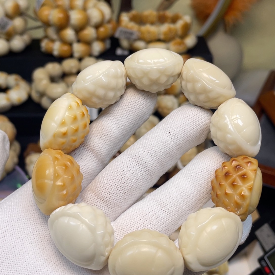 手串菩提根/象牙果118榴莲瑕疵