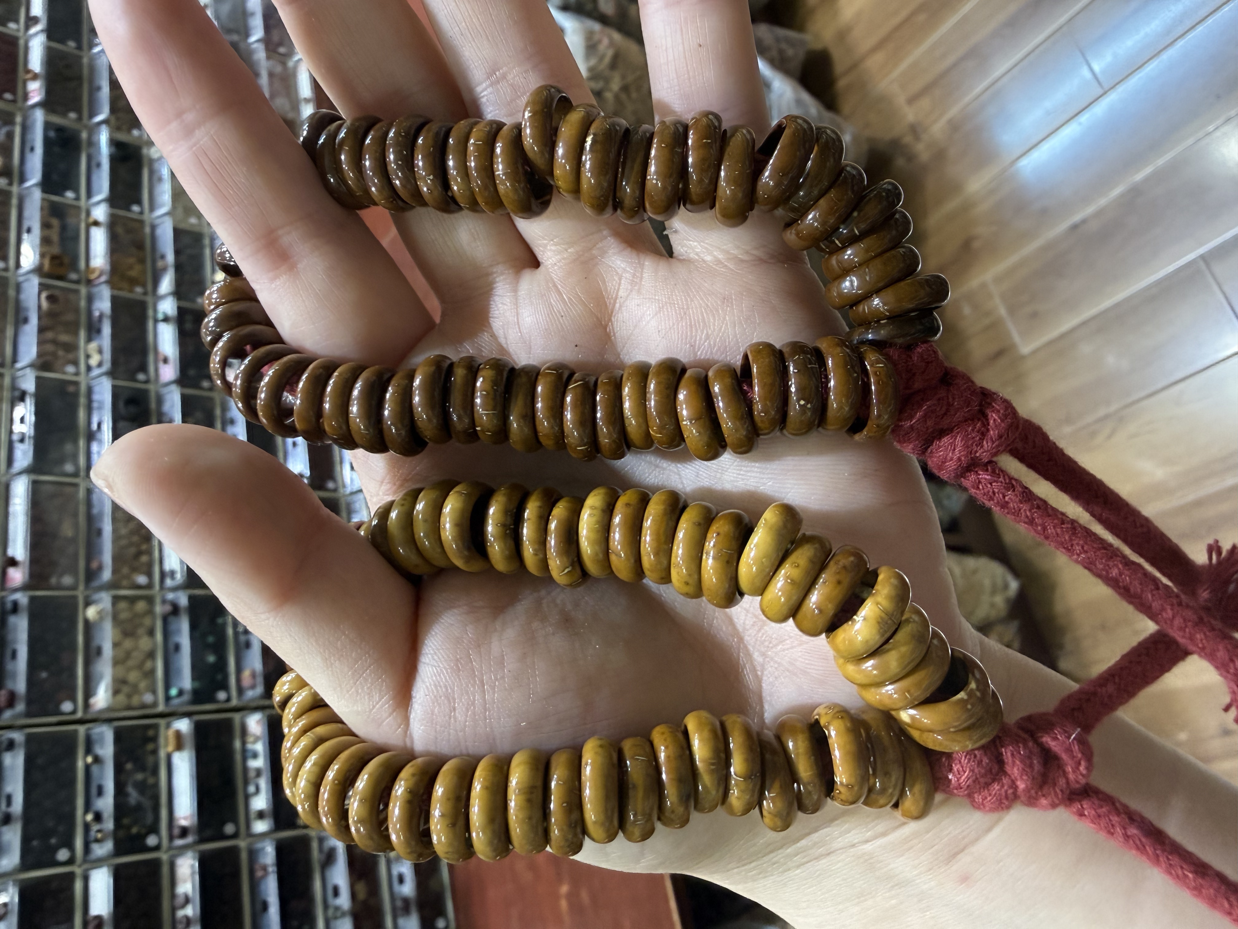 【手持】天然高油高密紫金鼠甜甜圈10mm手持文玩盘玩饰品男女款佛珠