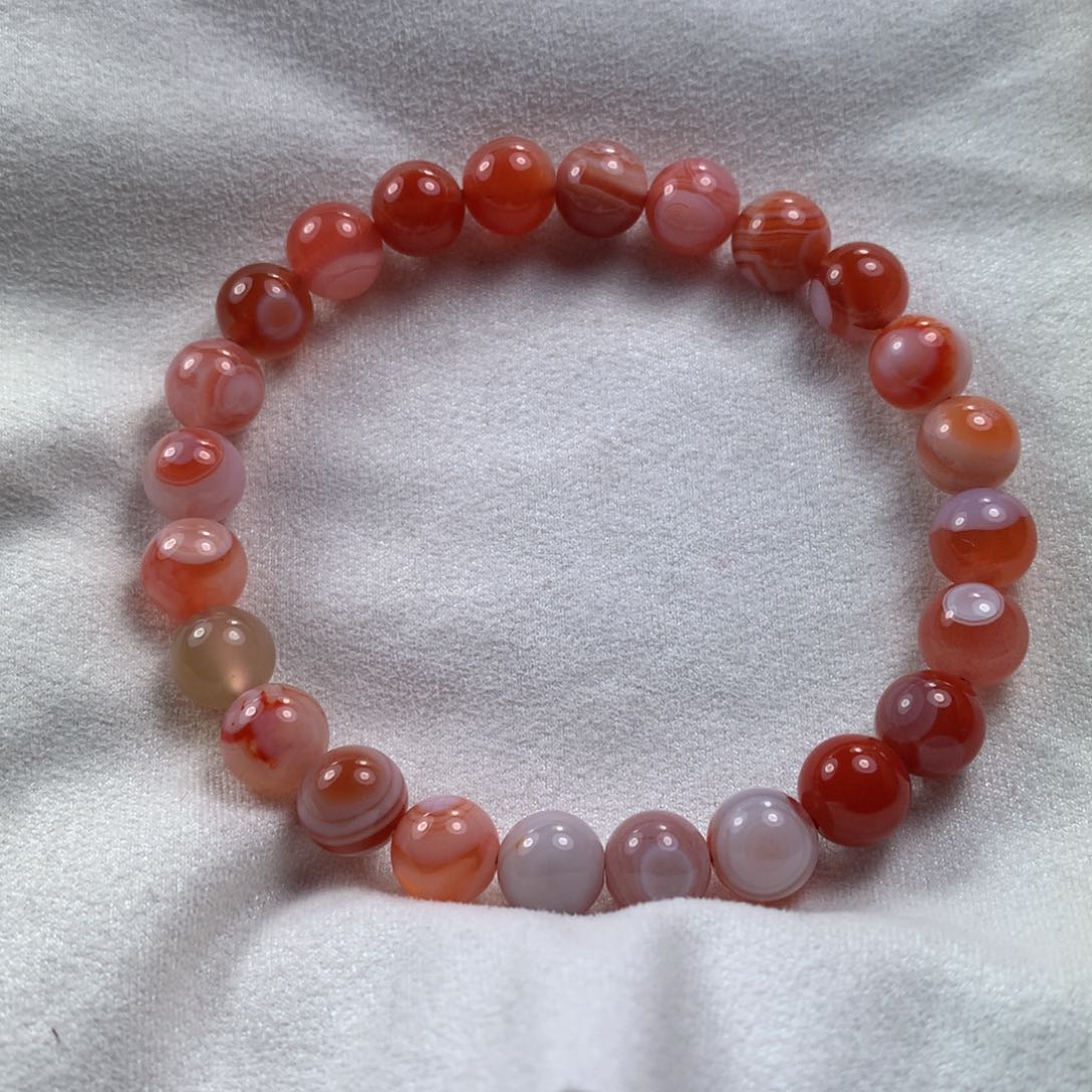 南红玛瑙卡7单圈未镶嵌