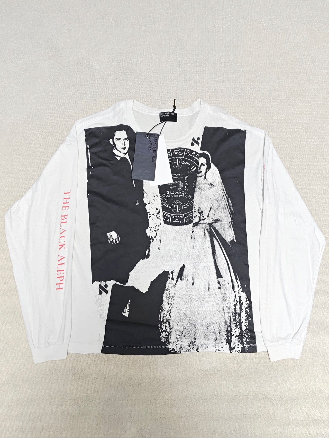 99新  L码 Enfants Riches Deprimes ERD 涂鸦婚娘 做旧 长袖